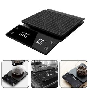 3kg/0.1g High Precision Household Drip Coffee Scale with Timer Electronic s Digital Kitchen food LCD Weight Balance 210728