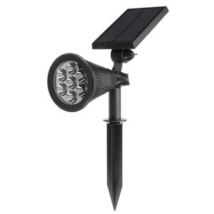 Solar Powered LED Garden Lawn Light Colorful Spotlight Outdoor Yard Landscape Path Lamp