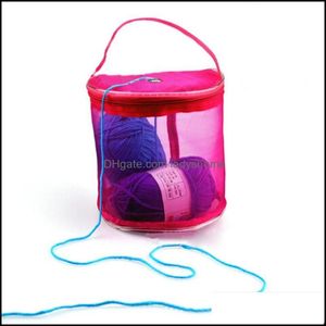 Storage Housekee Organization Home Gardenstorage Bags Mesh Sewing Kit Bag Diy Hand Weaving Tools Organizer Hollow Yarn Crochet Thread Hold