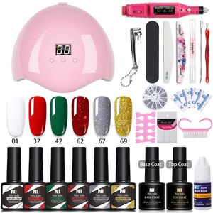 Wholesale tools for building resale online - Nail Art Kits Manicure Set Extension Quick Building Gel Kit UV LED Lamp Dryer Electric Drill Profession Tools