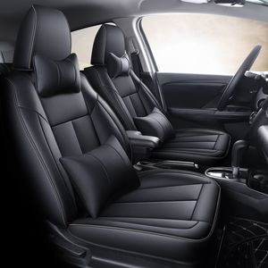 Hoge Kwaliteit Lederen Custom Auto Seats Cover voor Honda Fit Select Hal Auto Pas Auto Seat Seat Set Luxe Interieur Onderdelen Accessoires