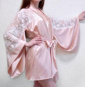 2021 Pink Two Pieces Kimono Women Dresses Robe for Photoshoot Extra Long Sleeves Sash Prom Gowns African Cape Cloak Dress Sleepwear Potography