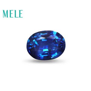 Mele Natural Sapphire Свободный драгоценный камень для изготовления ювелирных изделий, 5x7 мм Овальный обрез 11CT Цветной огонь с высоким качеством DIY камень H1015