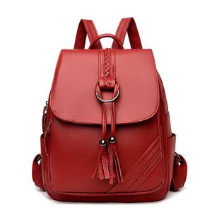 Винтаж кисточкой рюкзак женские рюкзаки рюкзаки школьные сумки для девочек путешествия bagpack sac a dos задний пакет mochila mujer q0528