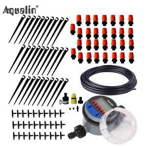 25m Automatic Micro Drip Irrigation System Garden Irrigation Spray Self Watering Kits with Adjustable Dripper #21026I 210809