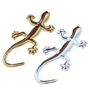 Wholesale good stickers resale online - 100 Brand New and Good Quality Chrome D ABS Silver Lizard Gecko Emblem Sticker Car Decal Personality Motor Car Modification