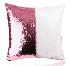 11 Colors Sequin Pillow Cover sublimation Cushion Throw Pillowcase Decorative Pillowcase That Change Color Gifts for Girls Stock