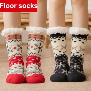 MEIAS INVERNO MULHER MULHER Meias Mulheres Winter Room Meias Quentes Veludo Casa Sono Indoor Sleep Tapete Snow Socks Chaussettes Femmes 211221