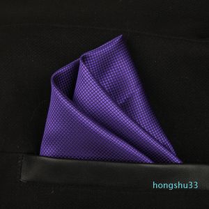 Sólido brilhante cheia de leito quadrado lenço de lenço de seda cavalheiro cavalheiro hanky cravat para casamento noivo acessórios de moda