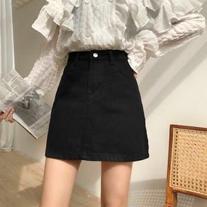 Korea Solid Färg Casual Mode Kvinna Kort Storlek S-5XL Ins High Waist A-Line Ulzzang College Harajuku Chic Skirt 210608