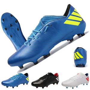 Wholesale kids soccer cleats high tops resale online - American Football Shoes High Ankle Soccer Shoes Men Breathable Outdoor High top Boots Turf Cleats Kids AG Women Soft