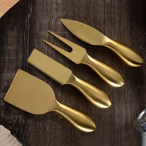 4 teile/satz Käse Messer Set Edelstahl Butter Spreader Käse Cutter Slicer Gabel Kit Küche Nützliche Frühstück Kochen Werkzeuge