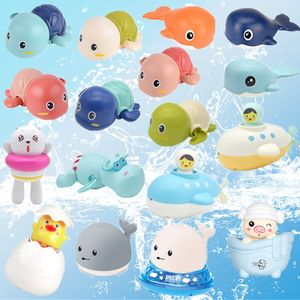 2021 Speelgoed Babybad Little Yellow Duck Squirt Egg Swimming Turtle Whale Splashing Toy