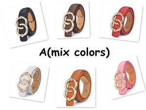 Children's PU Leather Belts with Classic Letter Needle Buckles