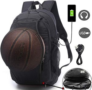 Backpack TUGUAN Brand Basketball Backpacks With USB Charger School Bag Pro Sport Waterproof Ultra-large Capacity