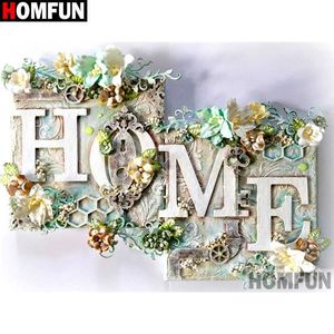 Homfun Tam Kare / Yuvarlak Matkap 5D DIY Elmas Boyama 