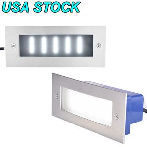 US STOCK LED Stainless Steel Mini Brick Light Outdoor Garden Recessed Step Wall Lights UK villa or other indoor use suitable for street flower bed courtyard residence