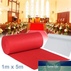 Red White Wedding Banquet Celebration Aisle Floor Runner Carpet Film Festival Outdoor Event Party Reward Decoration Carpet 5X1M1