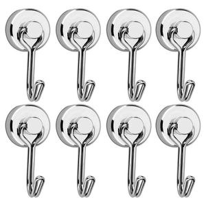 Bath Accessory Set Magnetic Hook Hanging Barbecue Tool Pot Holder Neodymium Refrigerator Magnet Rotating Swing For Kitchen Storage