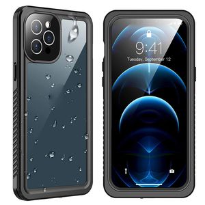 Waterproof Cases For Iphone 13 Pro Max Built-in Screen Protector Full Body Shockproof Protective Cover