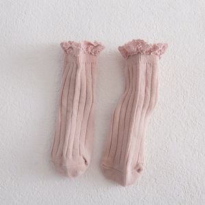 Prinzessin Spitze Rüschen Socken Baby Neugeborene Mädchen Säugling Kleinkind Kinder Gerippte Rutschfeste Beinwärmer Herbst Winter Warme Socken