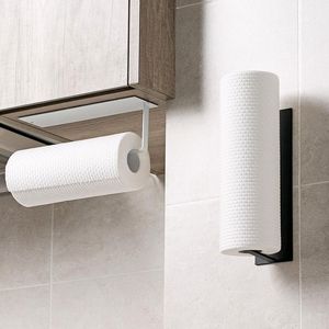 Suportes de papel higiênico Suporte de toalha de aço inoxidável Rolo de cozinha auto-adesivo Acessórios toliet