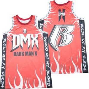 Men's DMX Flesh of My Flesh Blood of My Blood B Hip Hop Hat Basketball Jersey Stitched