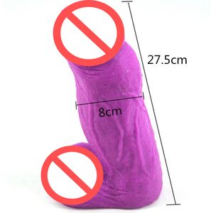 8.0cm Diameter Dildo Artificial Fake Dildos Super Big Huge Thick Dildo Realistic Consoladores Huge Butt Sex Toys for Woman Flirt