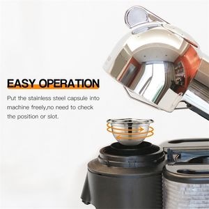 Stainless Steel Coffee Filters For Nespresso Vertuoline Plus & ENV150 Refillable Coffee Capsule Pod Vertuo Plus 210712