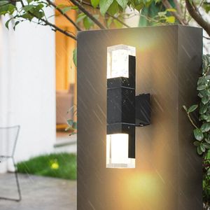 Moderne Außenwand Lampe IP65 wasserdichte LED Beleuchtung Garten Porch sconce light v Gold schwarze Leuchte Lampen