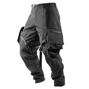 reindee lusion steven cargo pants with straps large pockets waterproof outdoor techwear darkwear ninjawear 210715