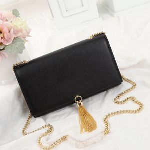 Designer DesignersWomen Clutch Caviar Bag Luxury Mini Kate Chain Wallet Mit Quaste Crossbody Designer Handtasche Fashion Shoulder Flap Taschen Designer Womens