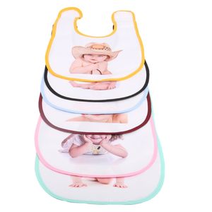 Värmeöverföring Utskrift Blank Saliv Handduk Servett Sublimation Baby Saliv Handdukar Bib 4 stilar