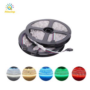 5050 RGB Strip DC12V IP20 IP65 16.4FT Strisce flessibili Light Dimmable WW Rosso Green Blue Tape Lights per Home KTV Decor Party