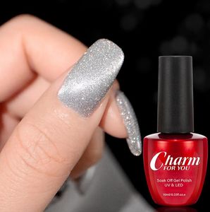 laser prata vermelho 10ml 12 cores laser reflexivo diamante quebrado olho de gato gel esmalte gel uv gel laca verniz embeber fora manicure unha polonês cola unhas