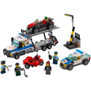 10658 City Series Police: Robbery of Car Transporter 60143 Children's Building Block Toy Gifts G0914