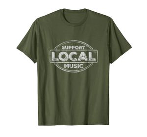 T-shirt local do logotipo da música do suporte
