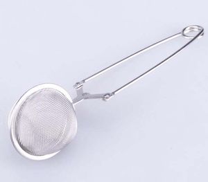200PCS Rostfritt stål Tea Spoon Mesh Sphere Ball Shape Infuser Strainer Steeper Spoons Filter Tool # 2302
