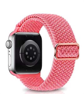 Cinturino in nylon per cinturino Apple Watch iwatch 3 4 5 se 6 7 serie Cinturino in tessuto con clip in metallo Bracciale 38MM 40MM 42MM 44MM Accessori intelligenti