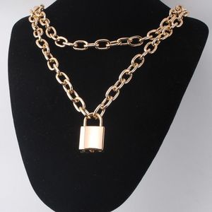 Pendant Necklaces 2021 Jewelry Personality Sweater Men's And Women's Chain Night Temperament Lock Necklace