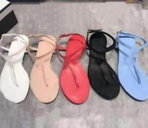 Sandálias casuais femininas de verão 2021, mocassins, sapatos baixos, chinelos, sandálias Marca de designer de moda Luxo 35-40