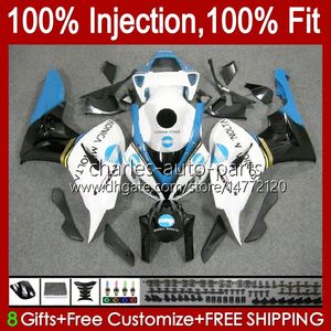 Injektionsformmissor för Honda CBR 1000 RR CC 1000RR CBR1000RR 06 07 Kropp 59No.60 100% Fit CBR1000 RR 1000CC 2006 2007 CBR1000-RR 06-07 Konica Blue OEM Bodywork Kit