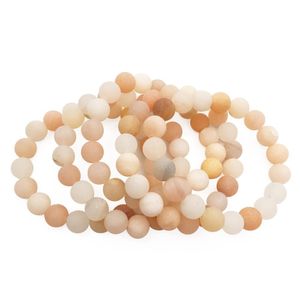 Beaded, Strands 10mm Matte Peach Aventurine Bracelet,Gemstone Aventurine Round Beads,Elastic Wholesale FAST SHIP