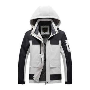 Plus size 7xl 8xl jaqueta de verão homens com capuz thin outerwear casacos multi bolsos respiráveis ​​montanhas escaladas windbreakers jaquetas 210927