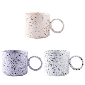 Canecas Nordic Modern Grindstone Speckled Cerâmica Caneca Minimalista Café Café Café Home Office Decorativo Leite Drinkware N03 21