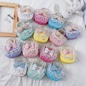 Borse e borsette in pelle per bambini in stile coreano 2021 Mini borsa a tracolla per bambina carina borsa con fiocco per bambina