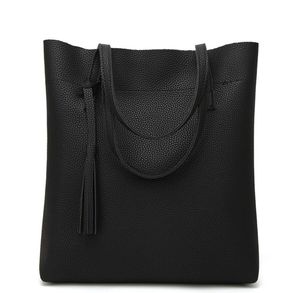 패션 핸드백 여성 어깨 가방 PU 가죽 간단한 대용량 여성의 메신저 가방 지갑