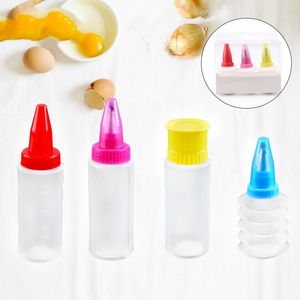 Strumento di cottura Bottiglia di tubazioni in plastica per glassa per uso alimentare con ugello Fai da te Cupcake Biscotto Decorazione torta Sugarcraft JJB14053