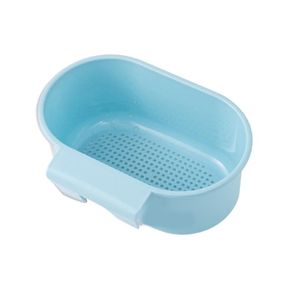 Cestini portaoggetti Cestino per lavabo sospeso Scaffale di scarico multifunzionale Scaffale in plastica Forniture da cucina per organizzatore del bagno