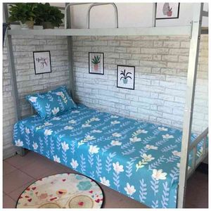 Single Bed Sheet Student Start of School Men Women Dormitory Bedding Bedspread Brother Bedroom With Pillowcase Bed Sheets F0205 210420